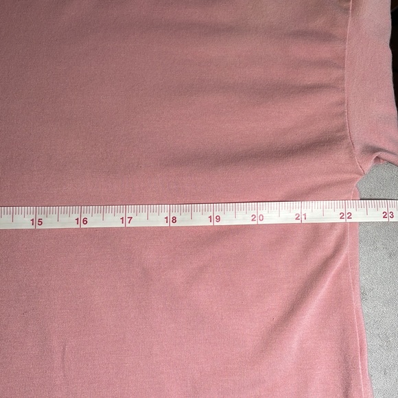 J. JILL Luxe Supima boatneck long sleeve pink relaxed fit drop shoulder top M - Picture 8 of 11